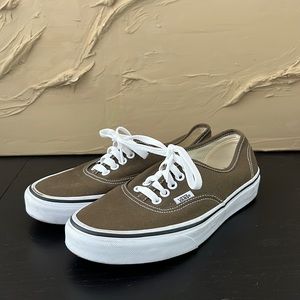 Vans Authentic Shoes - Olive Green - Women’s US 8